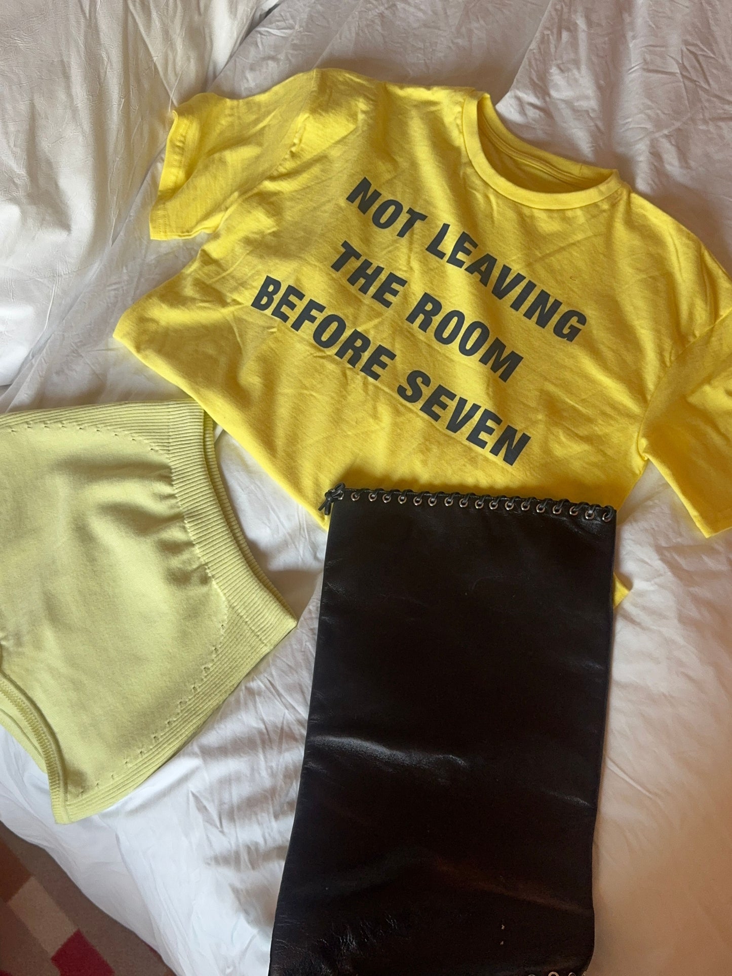 Not Leaving The Room Tee Yellow
