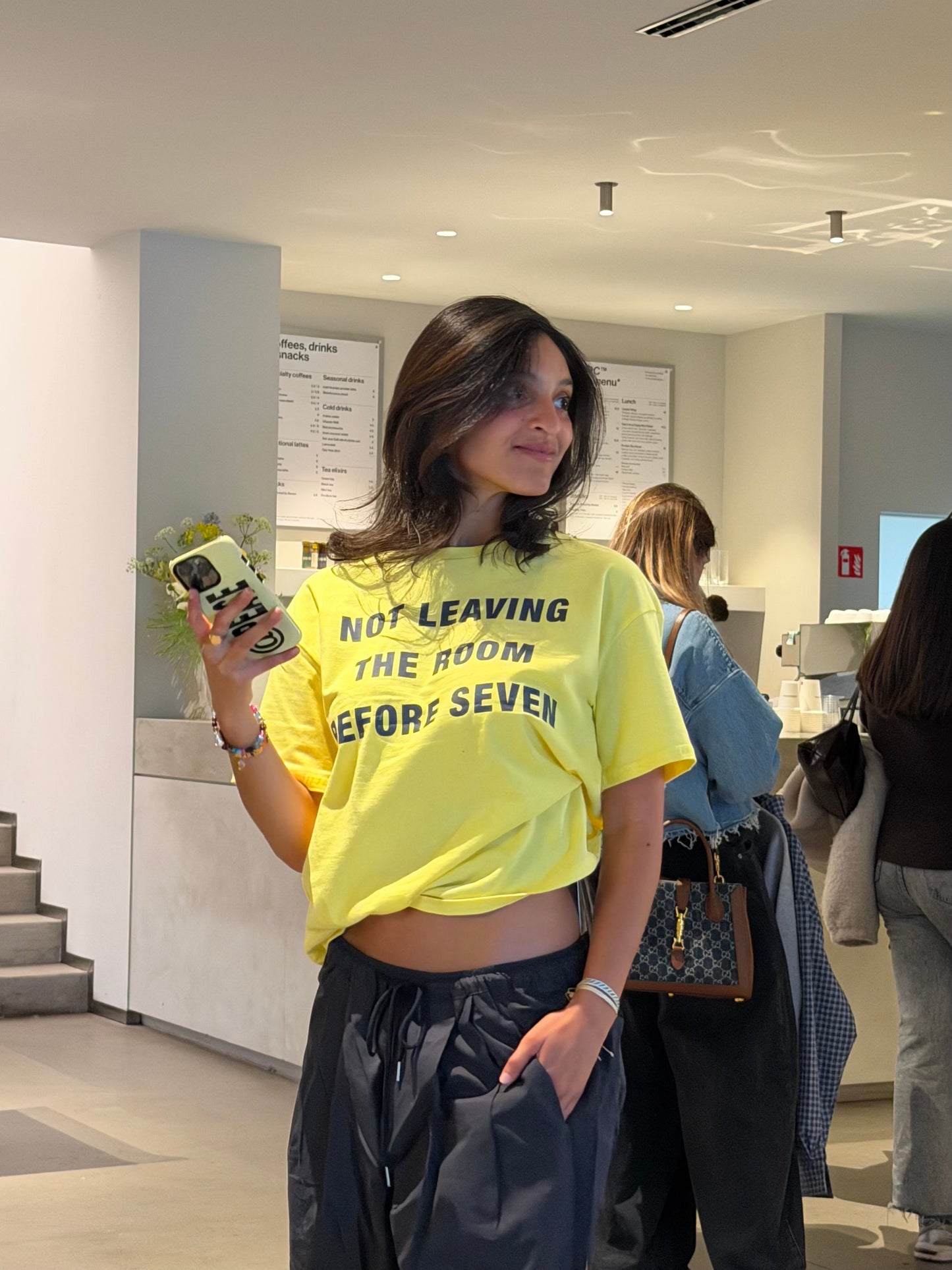 Not Leaving The Room Tee Yellow