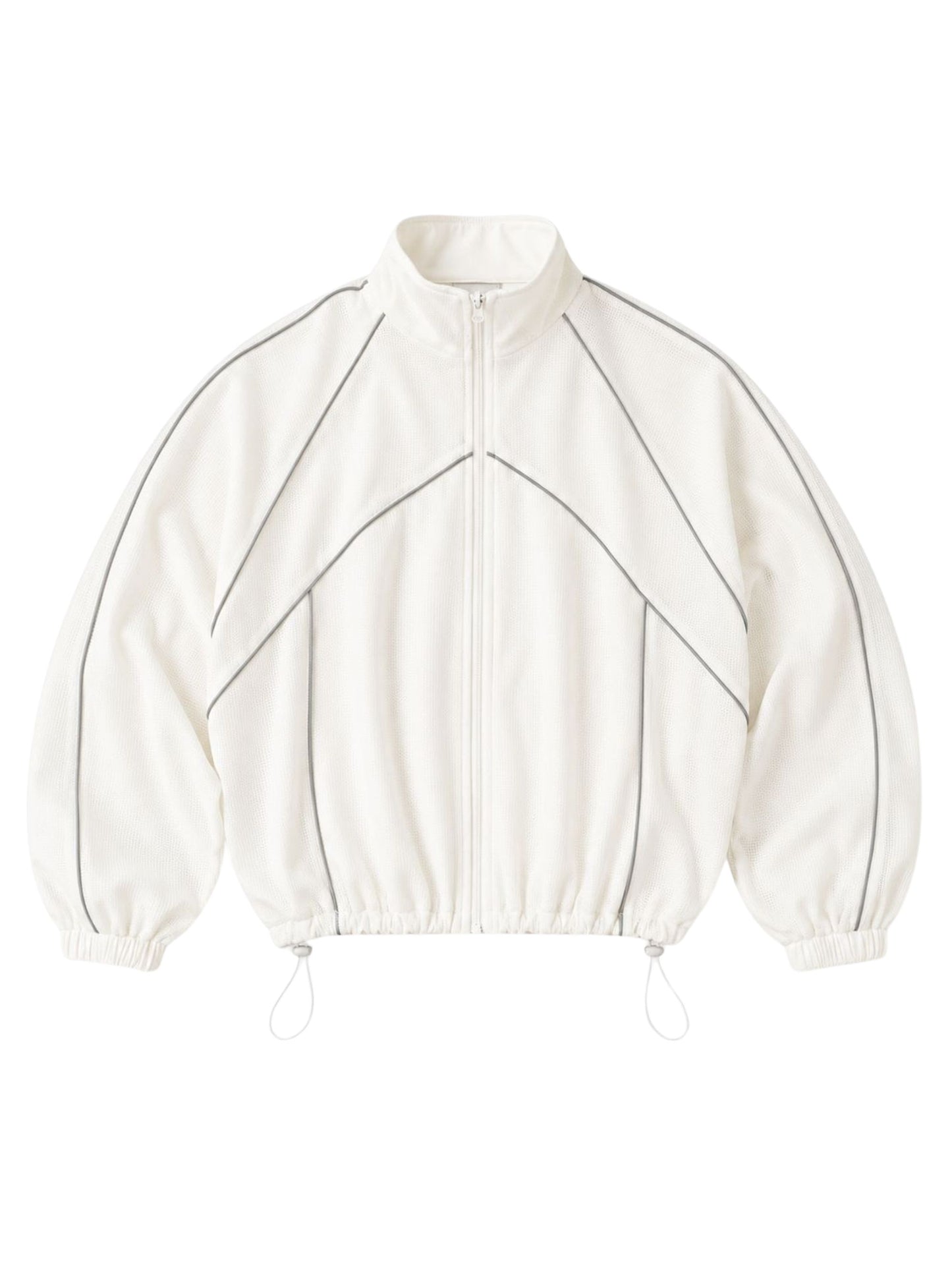 Mesh Zipped Sports Jacket White