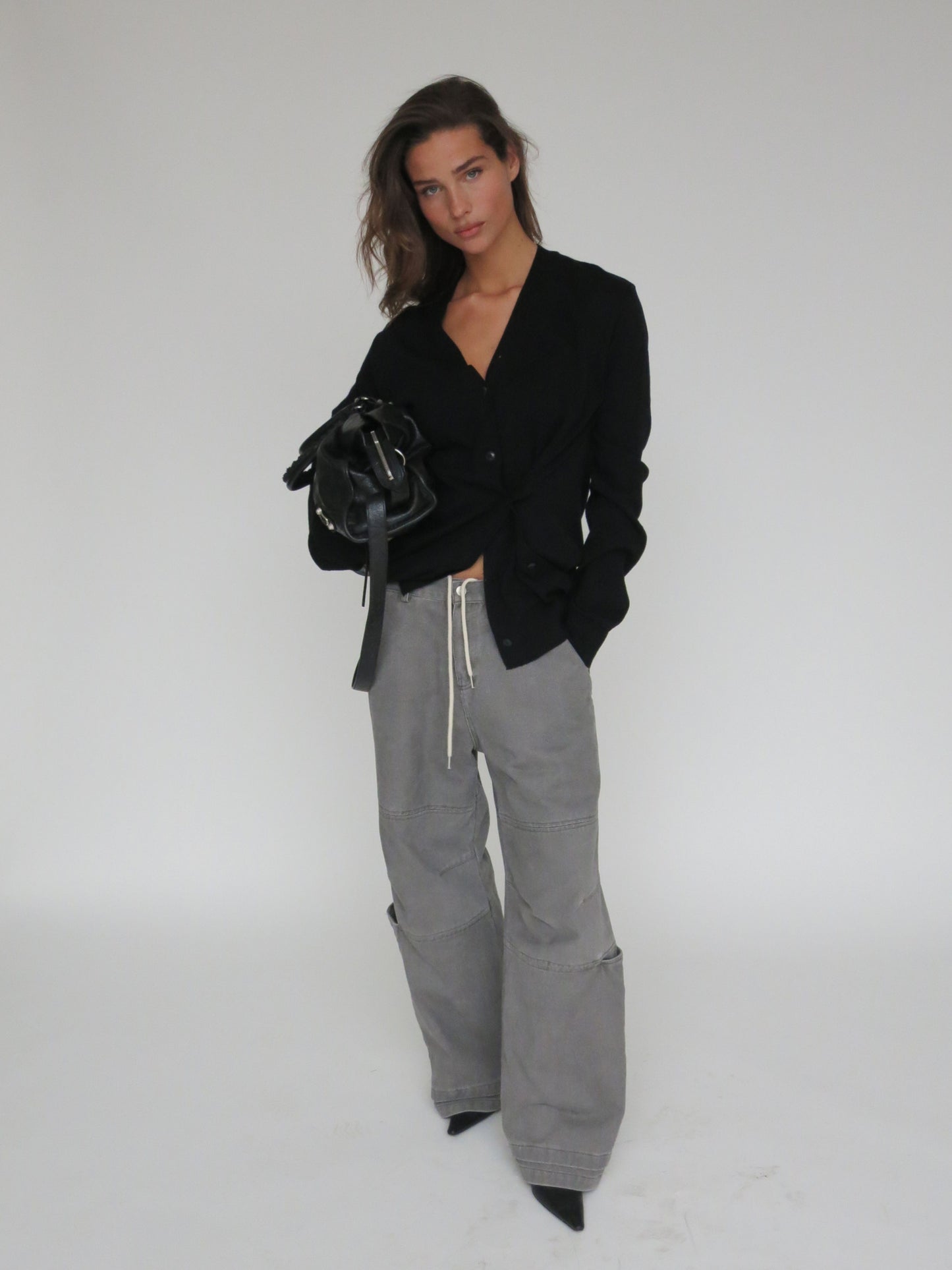 Baggy Workwear Pants Grey