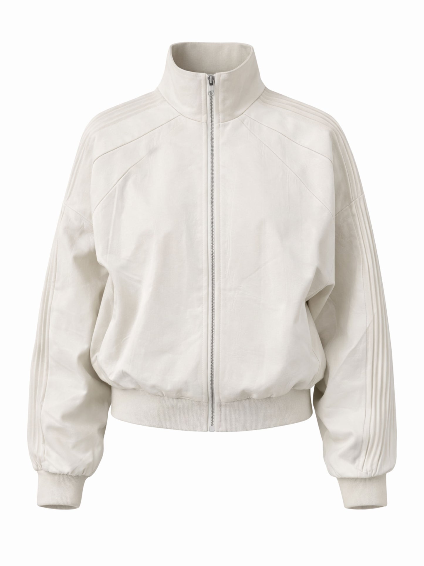 Oversized Pleated Sleeves Jacket Ivory