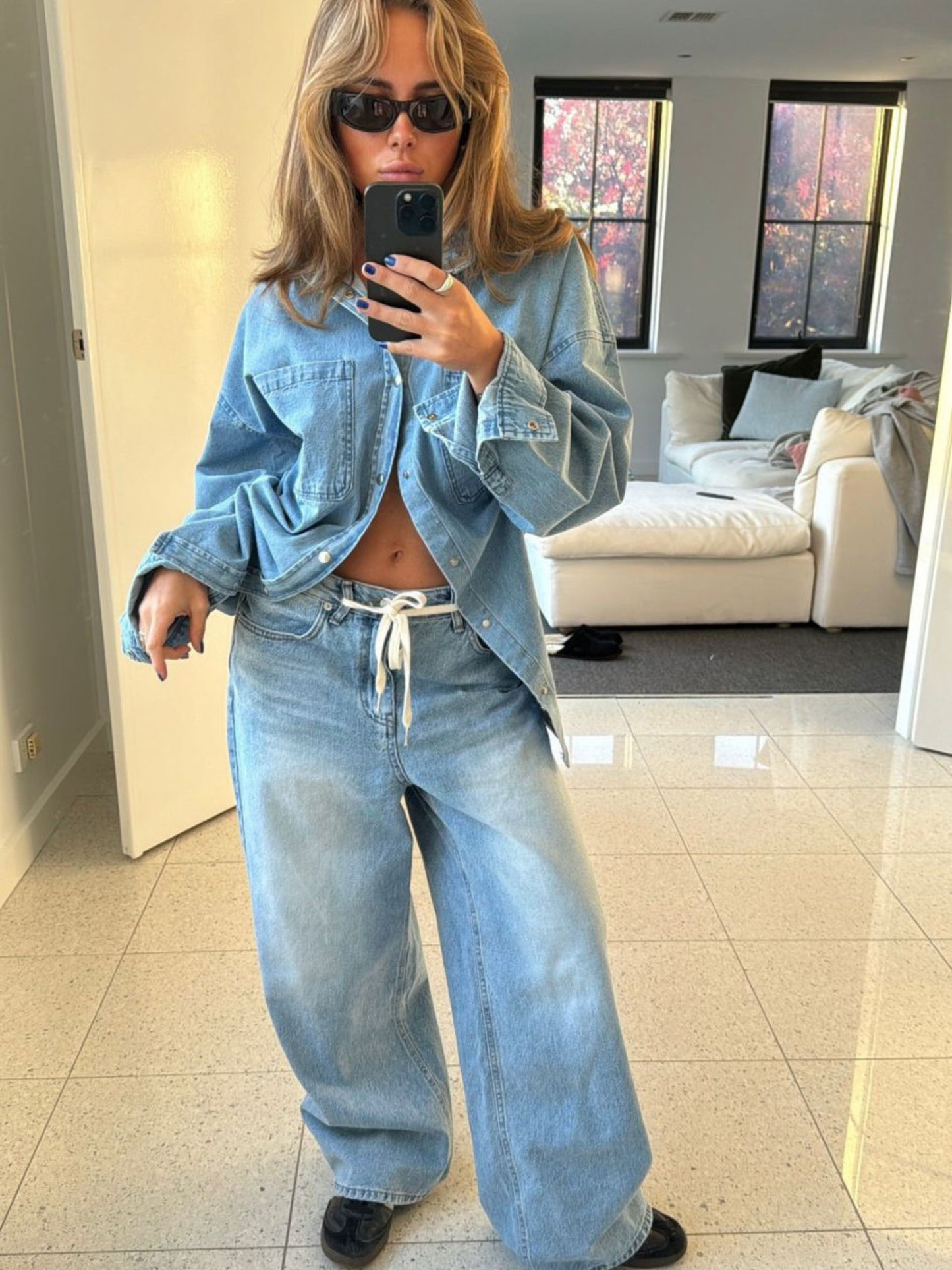 Oversized Denim Shirt
