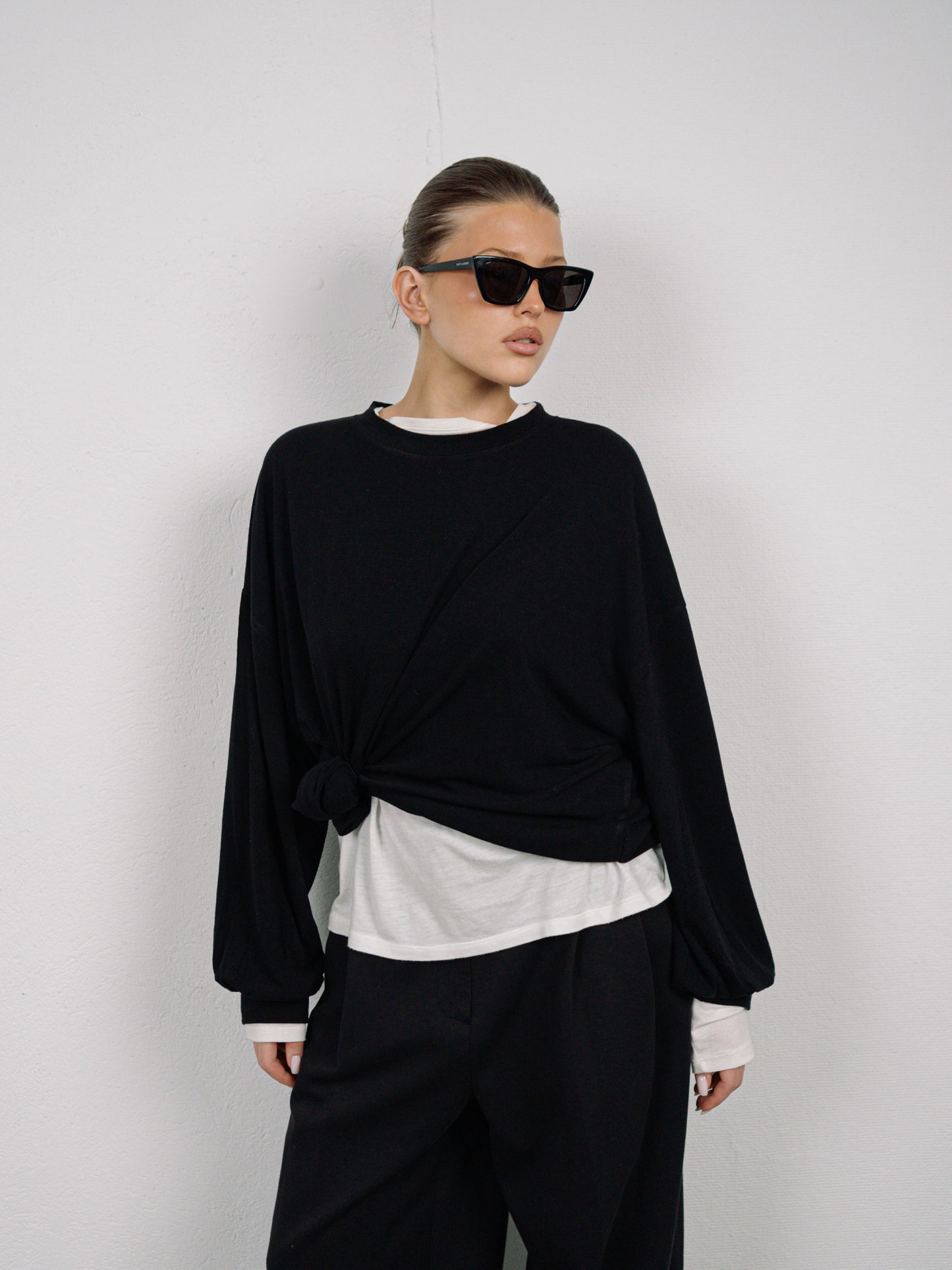 Basic Long Sleeve Tee Black