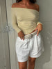 Wide Belt White