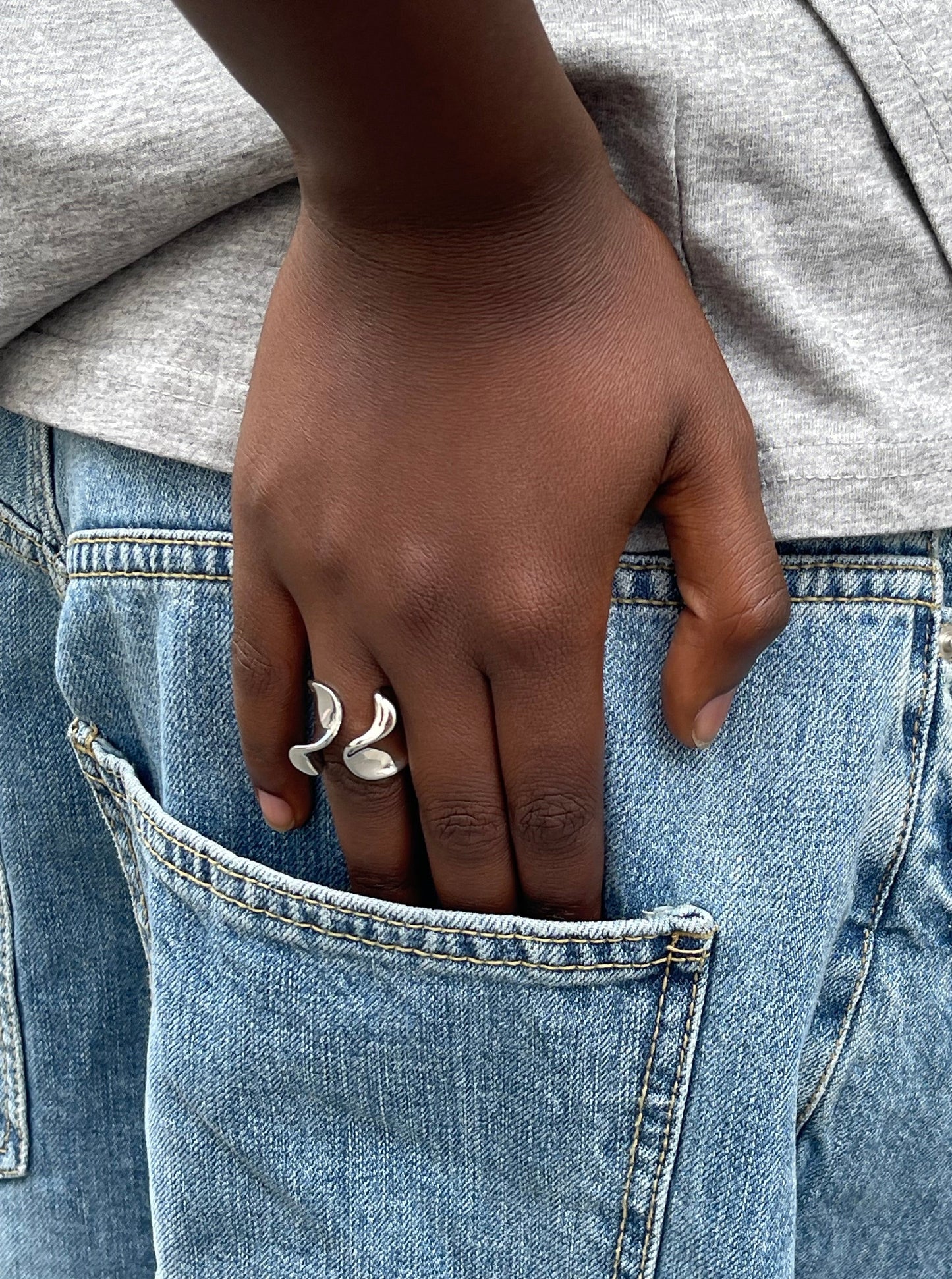 Wide Band Ring Silver