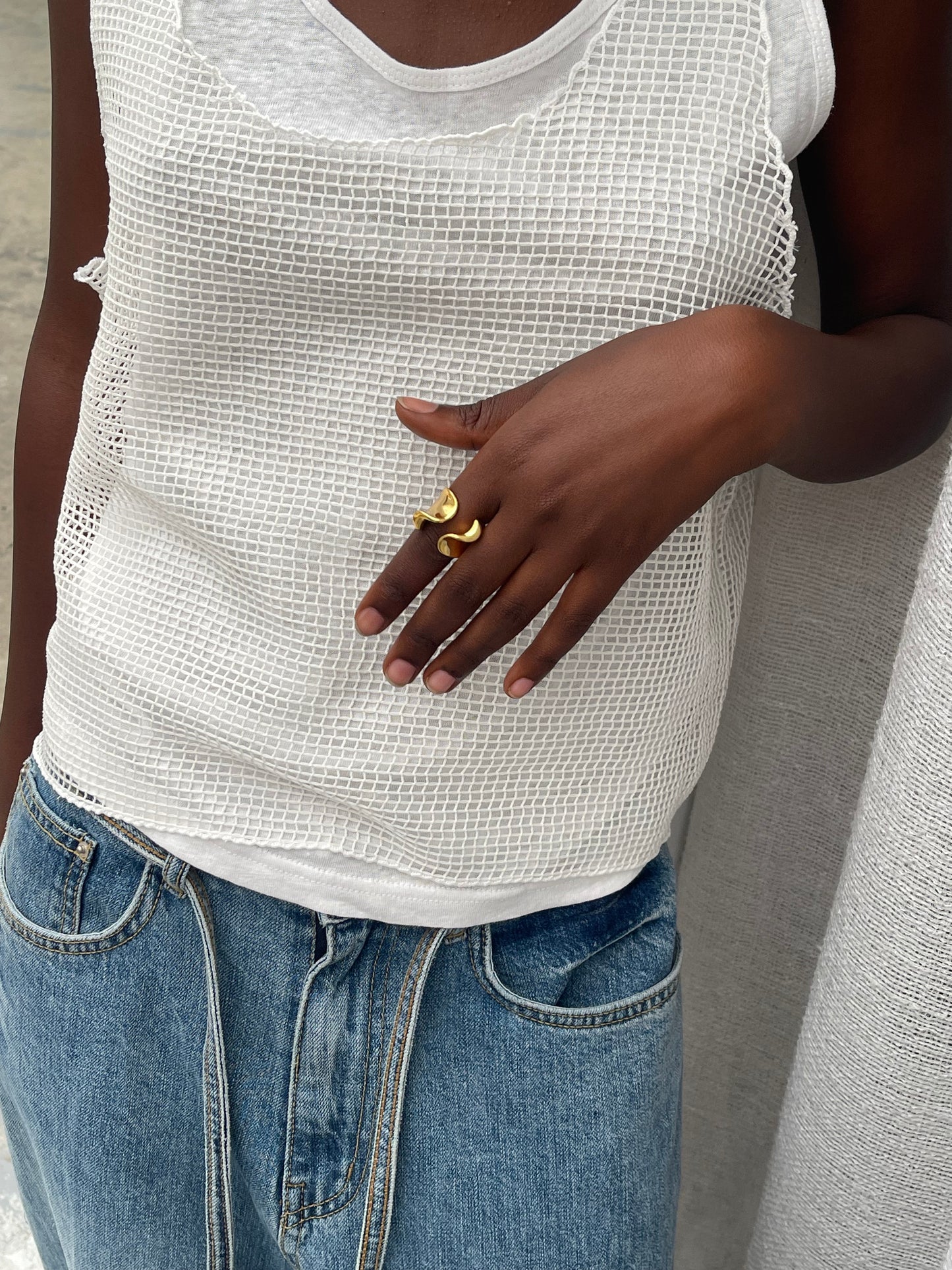 Wide Band Ring Gold