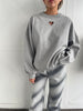 Heart Cut Out Sweater Grey