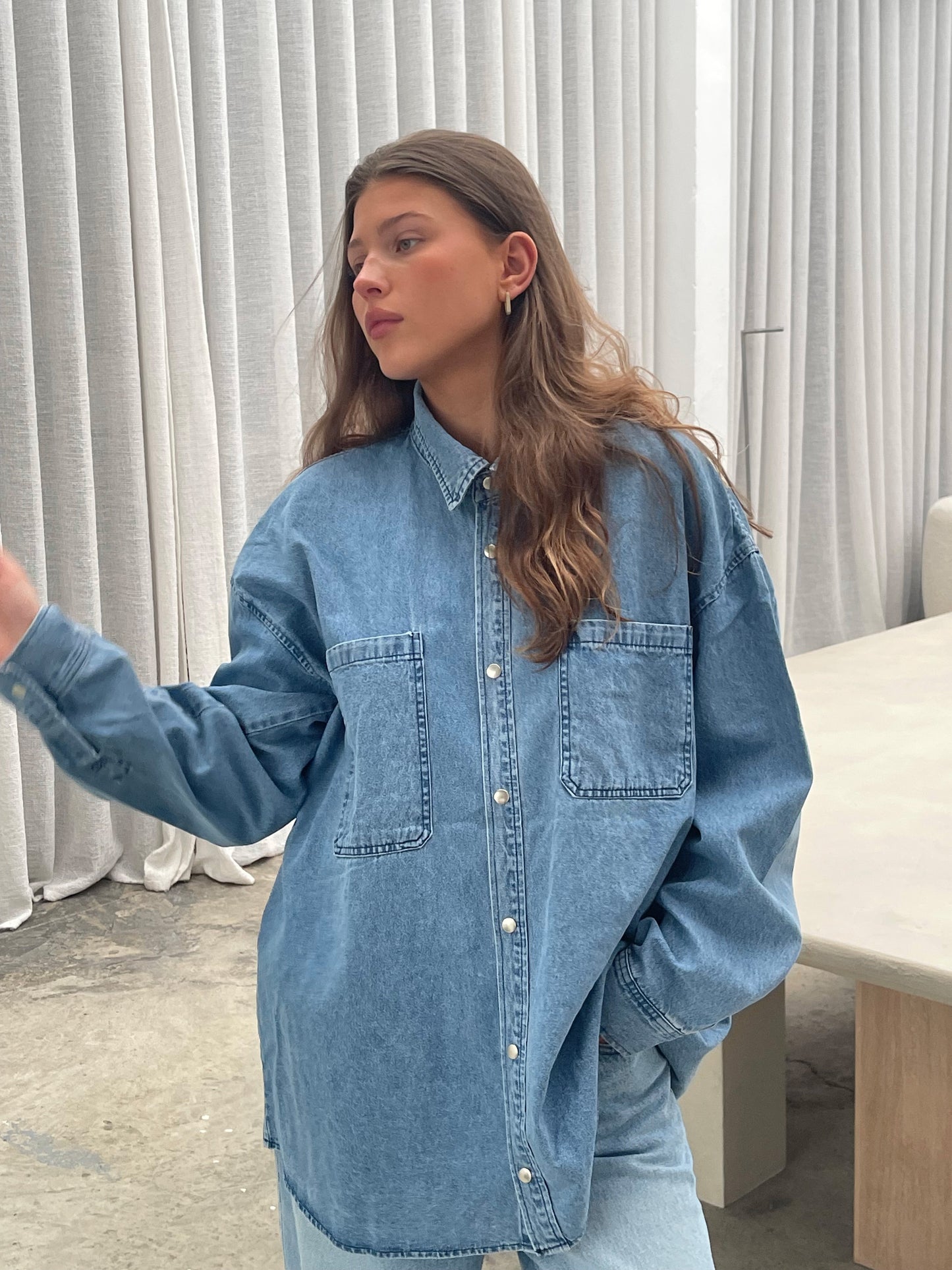 Oversized Denim Shirt