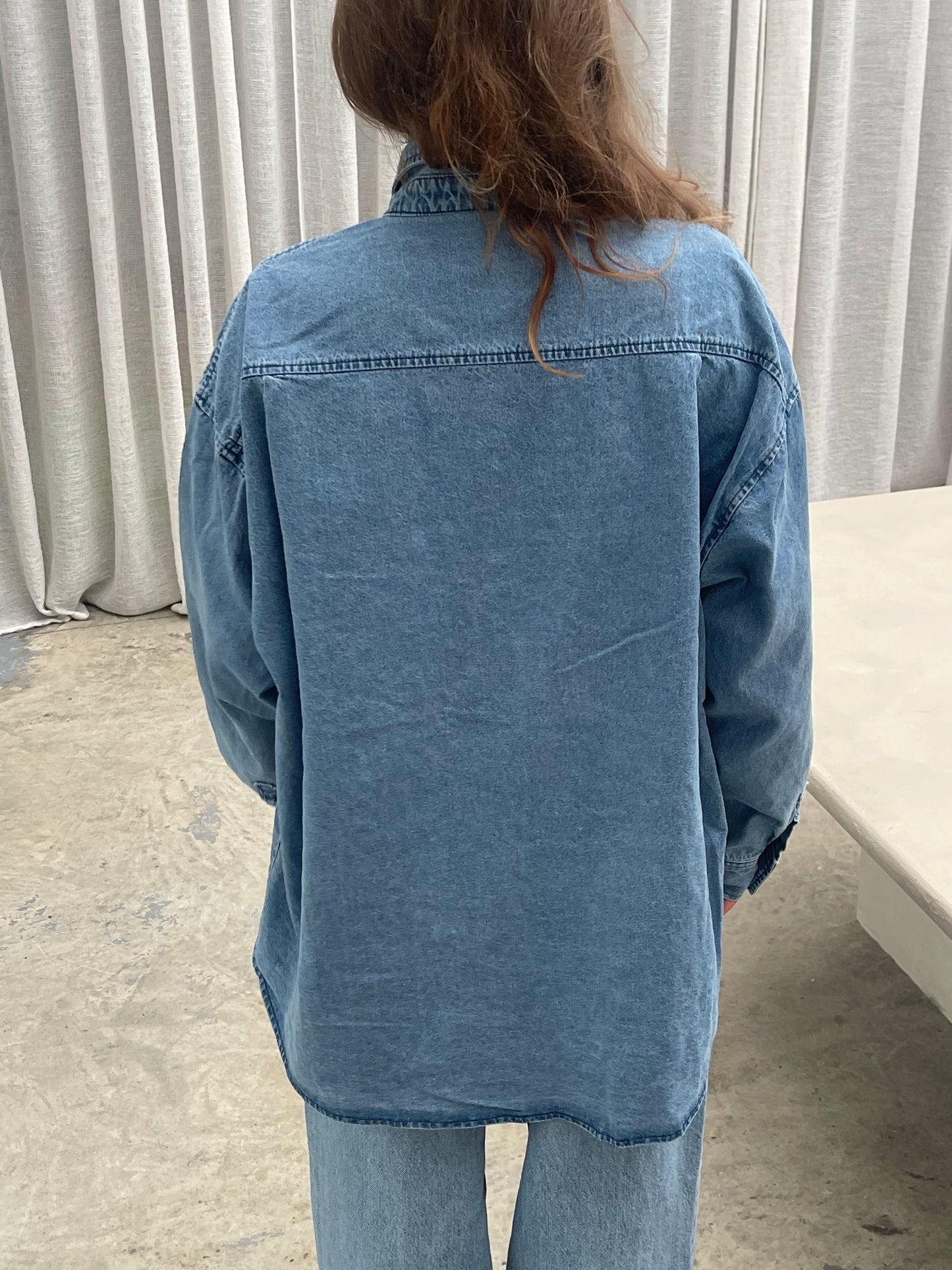 Oversized Denim Shirt