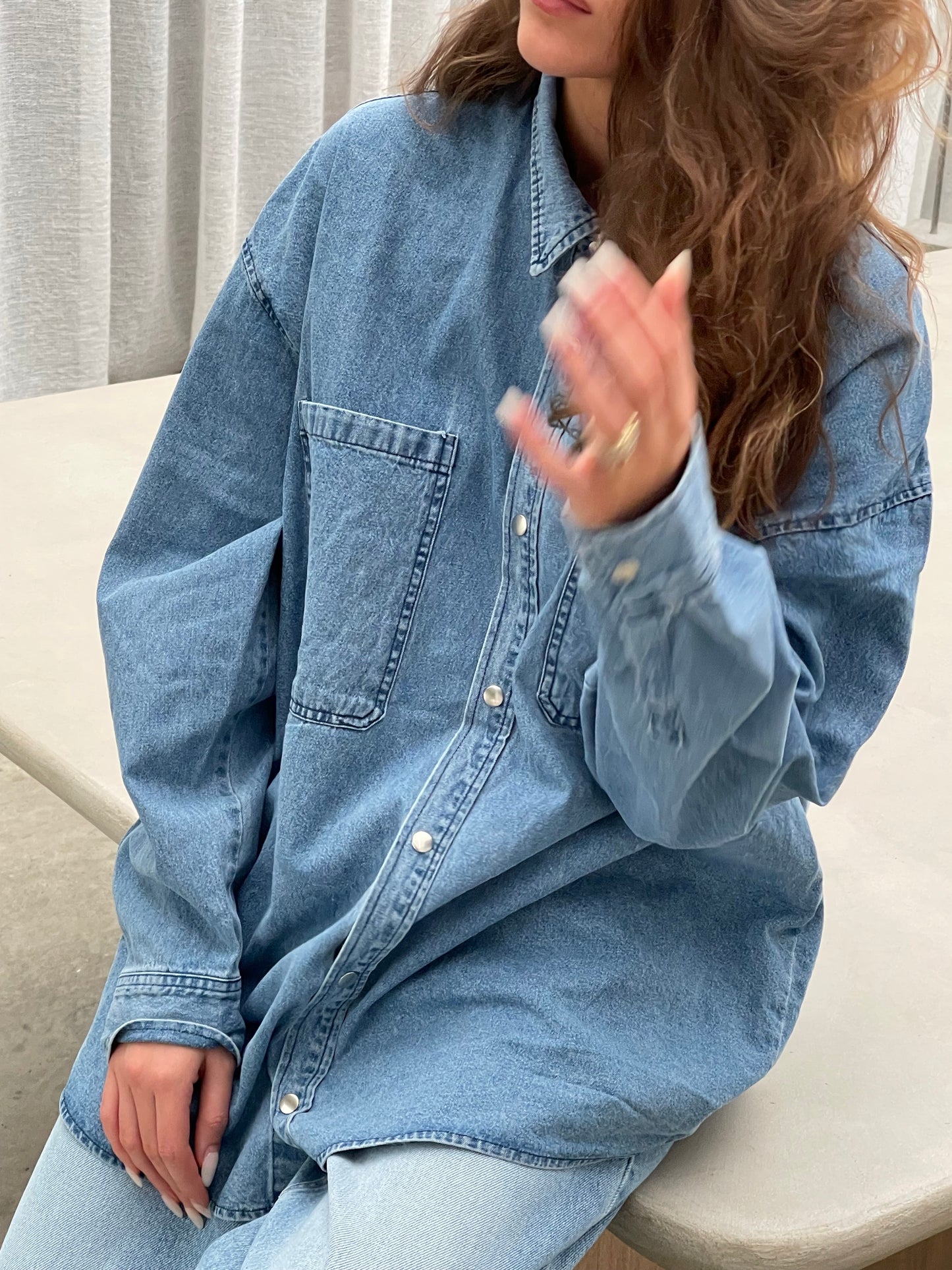Oversized Denim Shirt