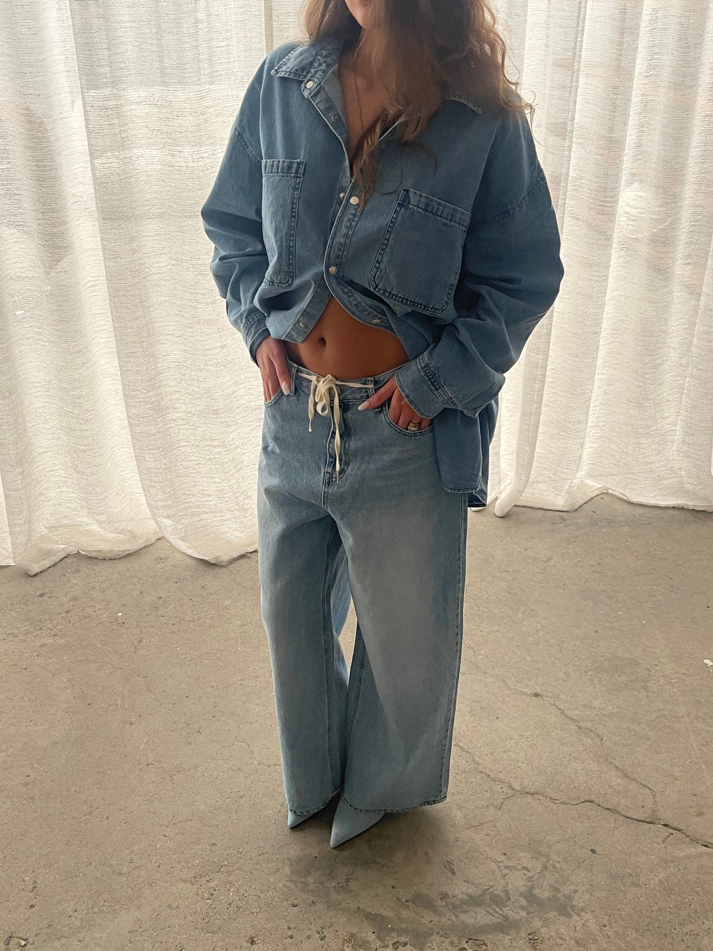 Oversized Denim Shirt