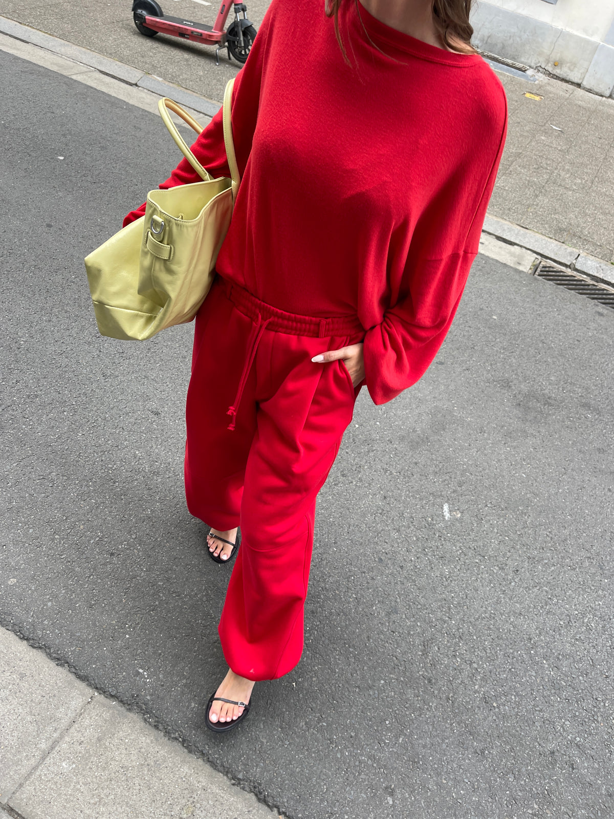 Basic Long Sleeve Tee Red