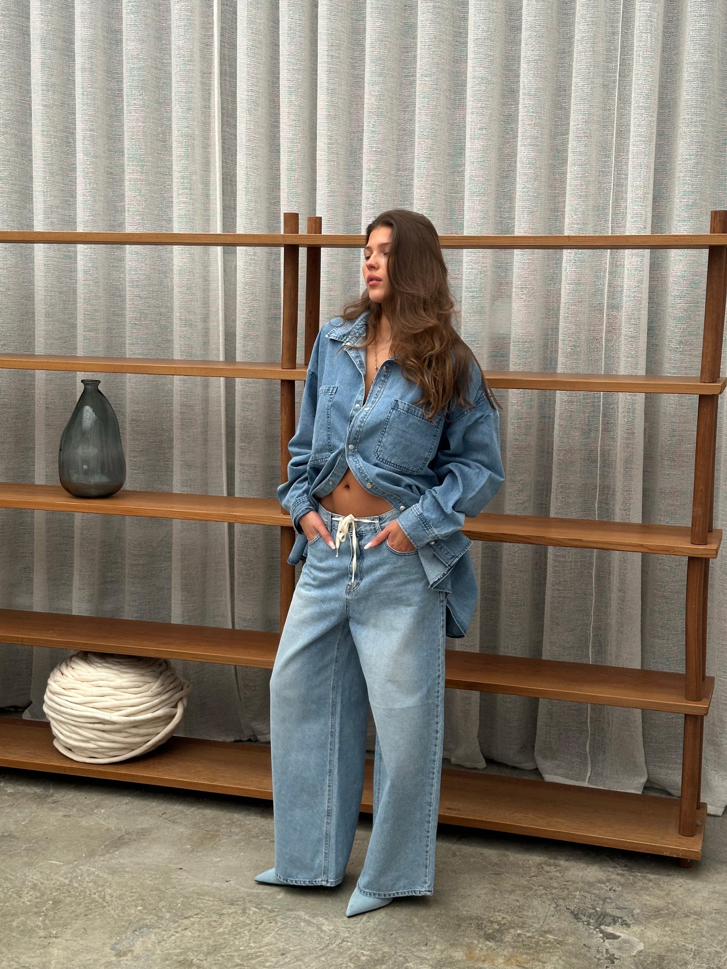 Oversized Denim Shirt