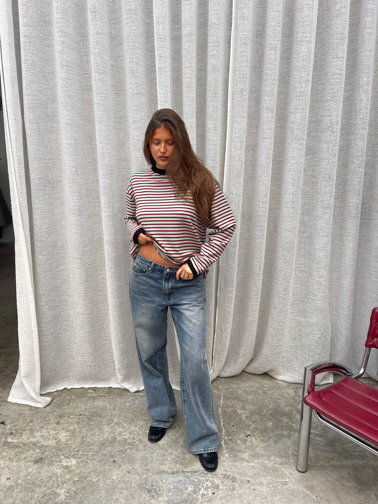 Billie Dad Jeans Blau