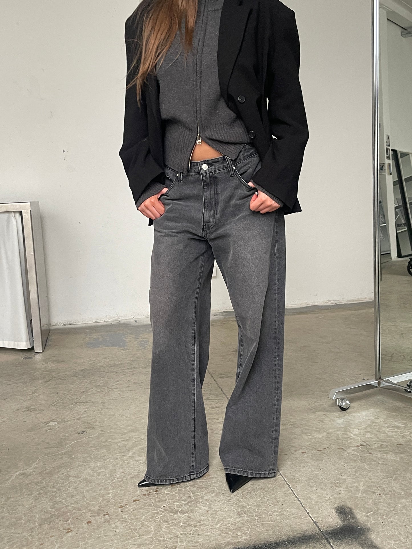 Billie Dad Jeans Black