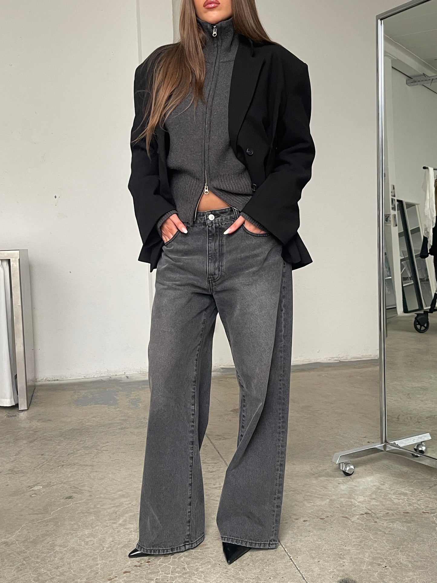 Billie Dad Jeans Black