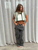 Graphic Wool Spencer Green