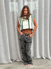 Graphic Wool Spencer Green