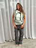 Graphic Wool Spencer Green