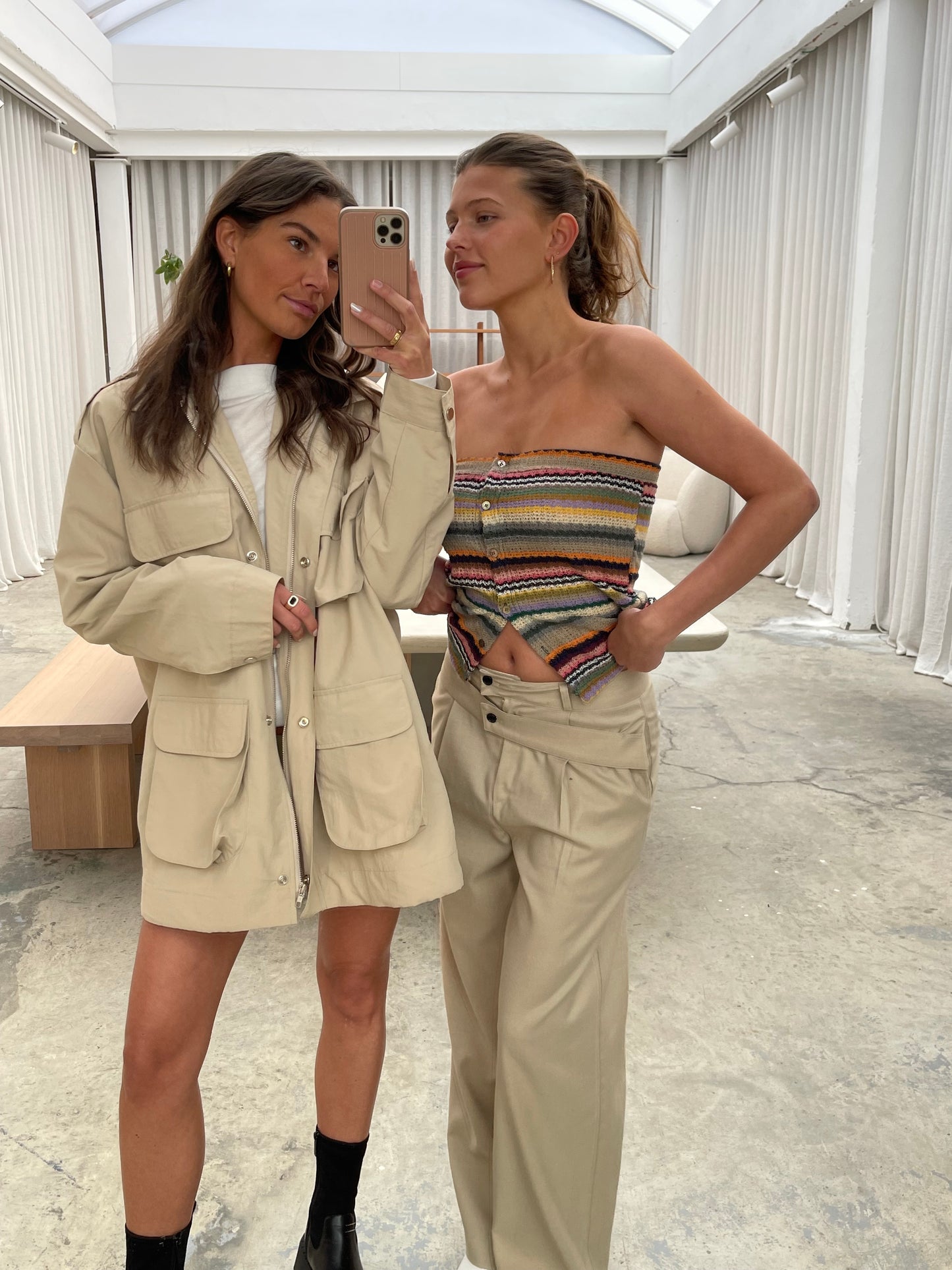 Striped Crochet Tube Top