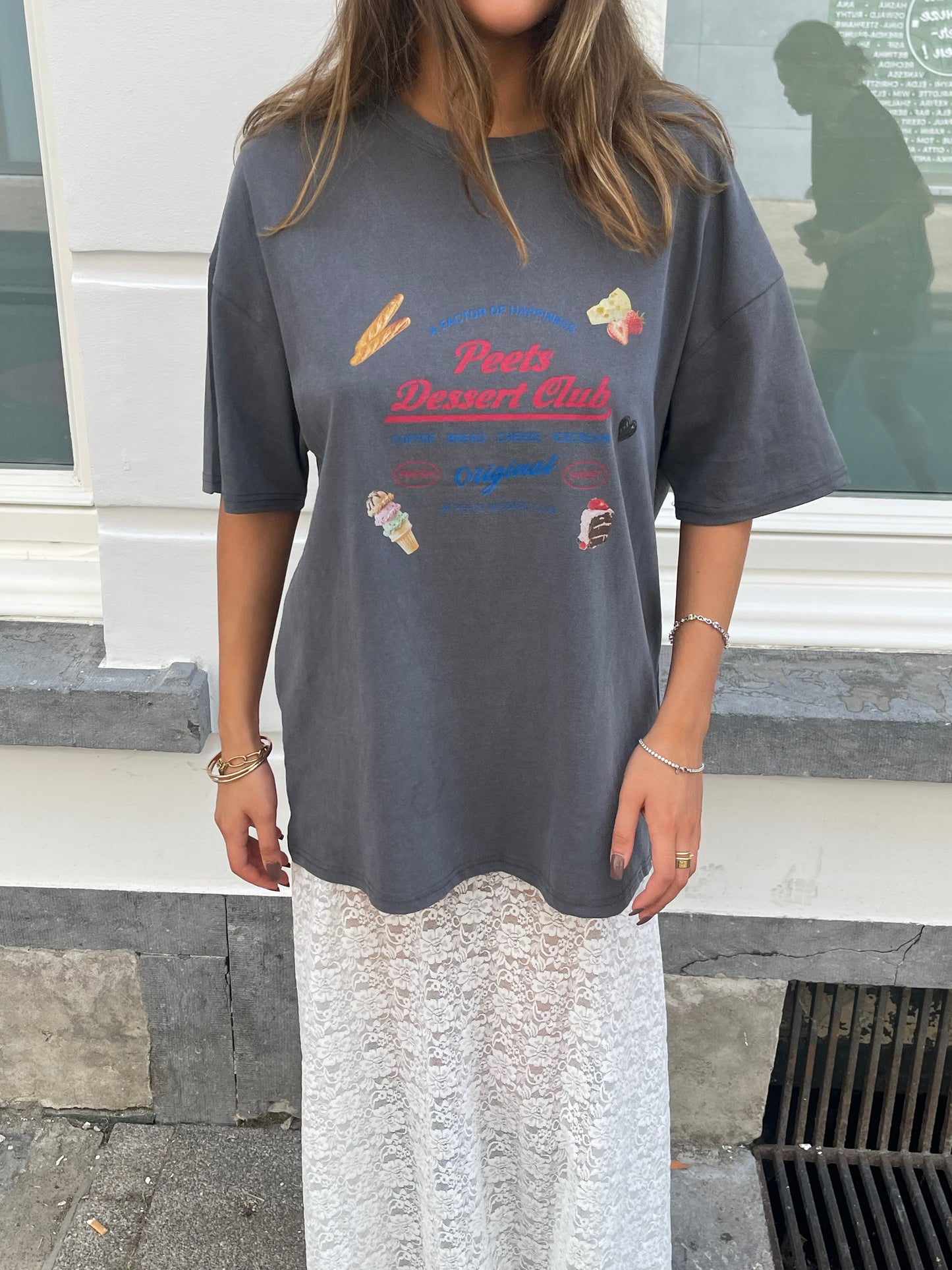 Peets Dessert Club Tee Dark Grey