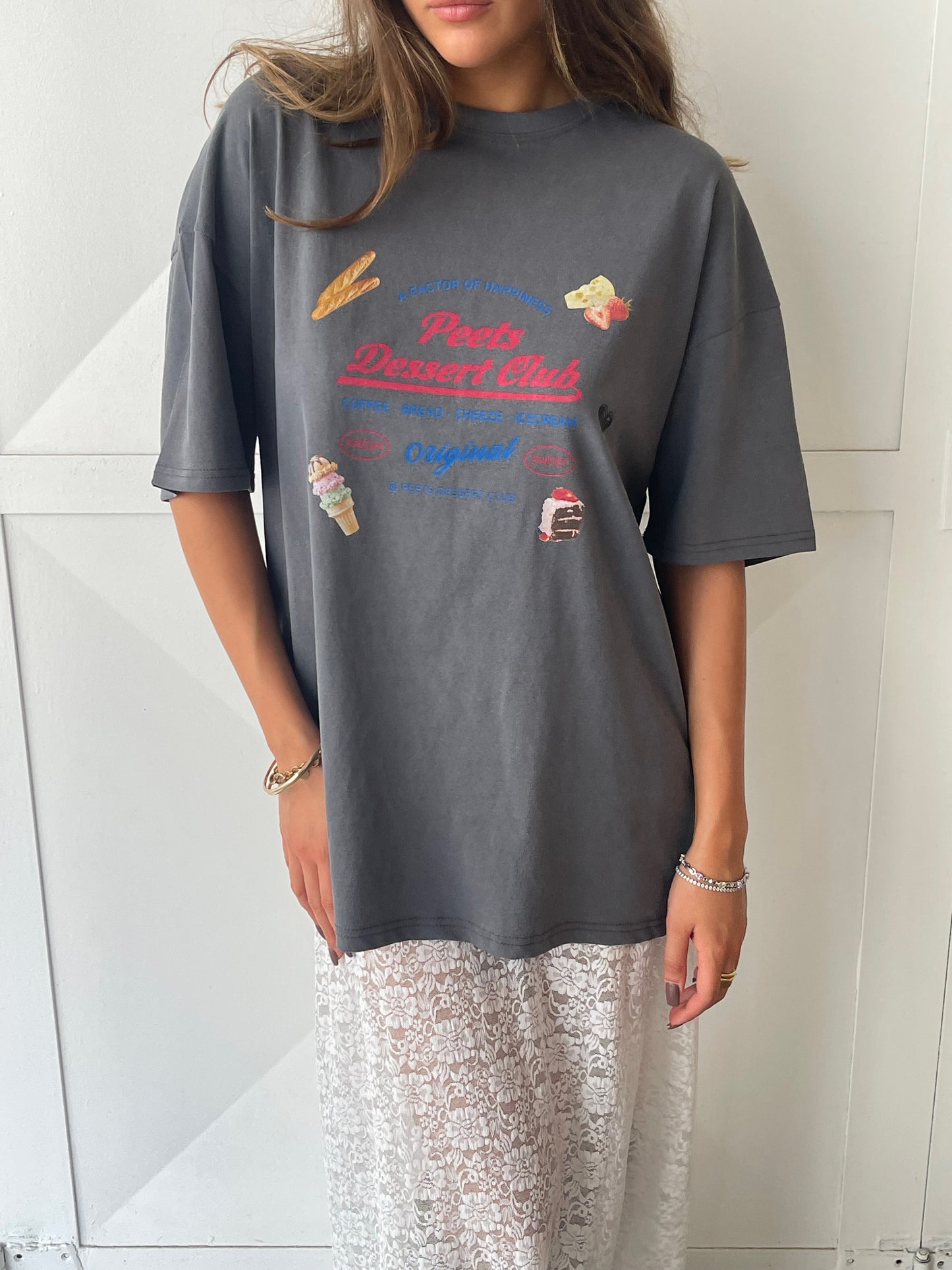 Peets Dessert Club Tee Dark Grey