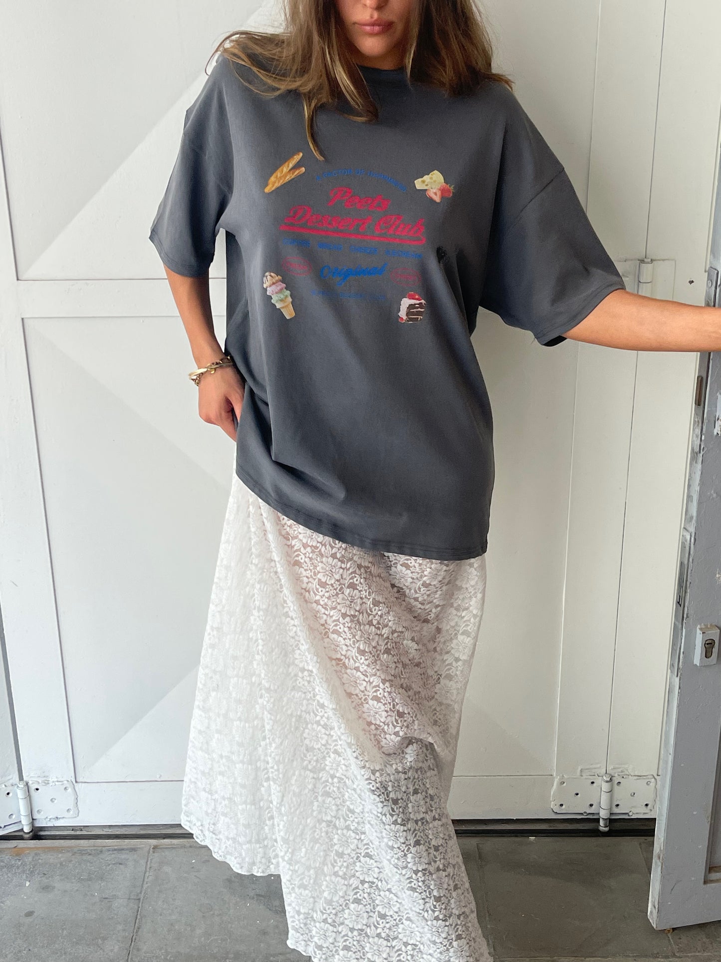 Peets Dessert Club Tee Dark Grey