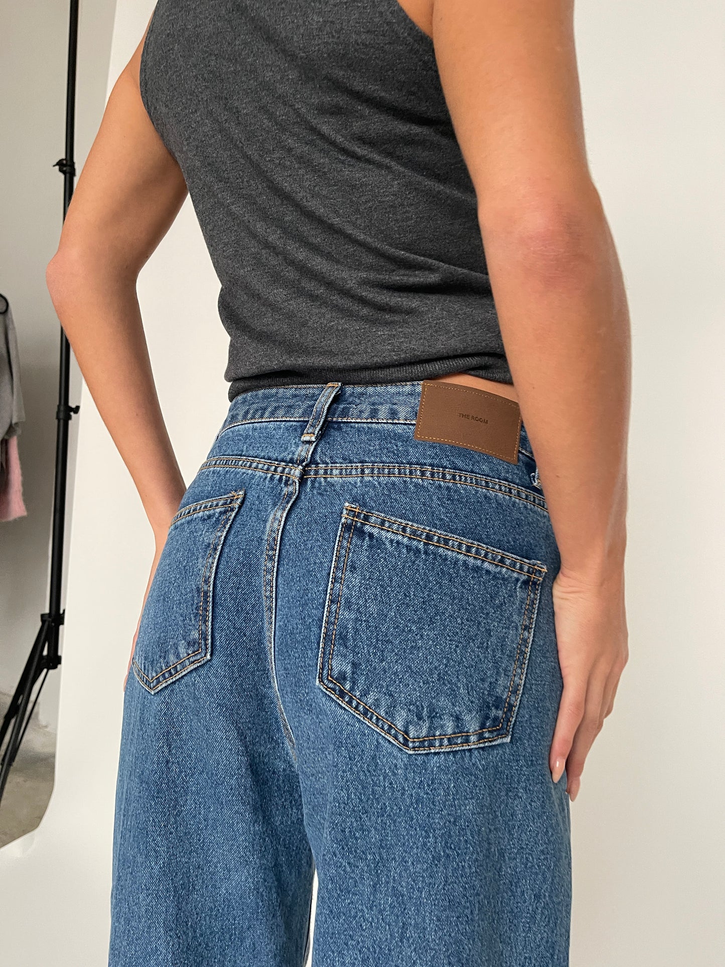 Classic Straight Leg Jeans Bright Blue