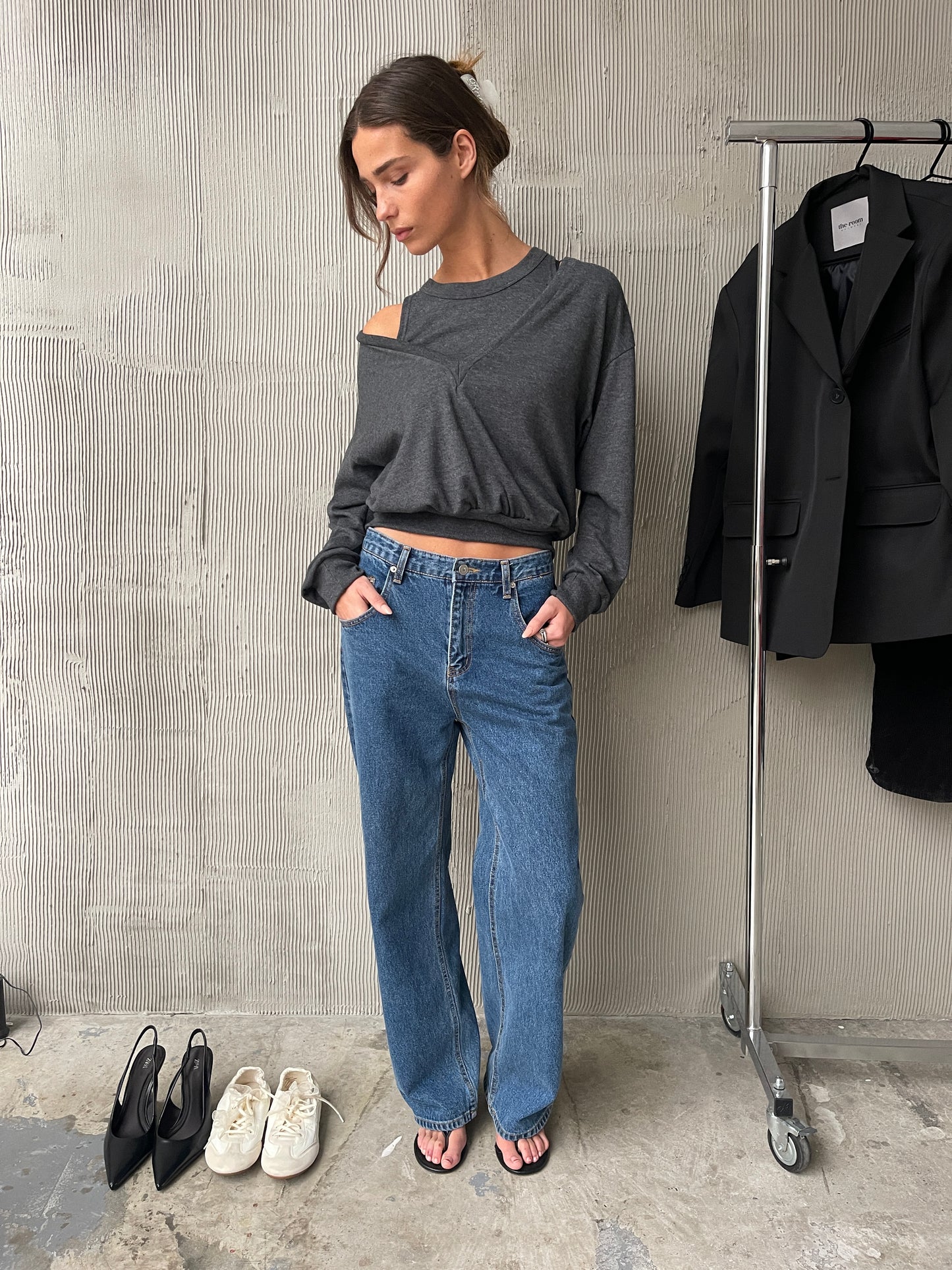 Classic Straight Leg Jeans Bright Blue