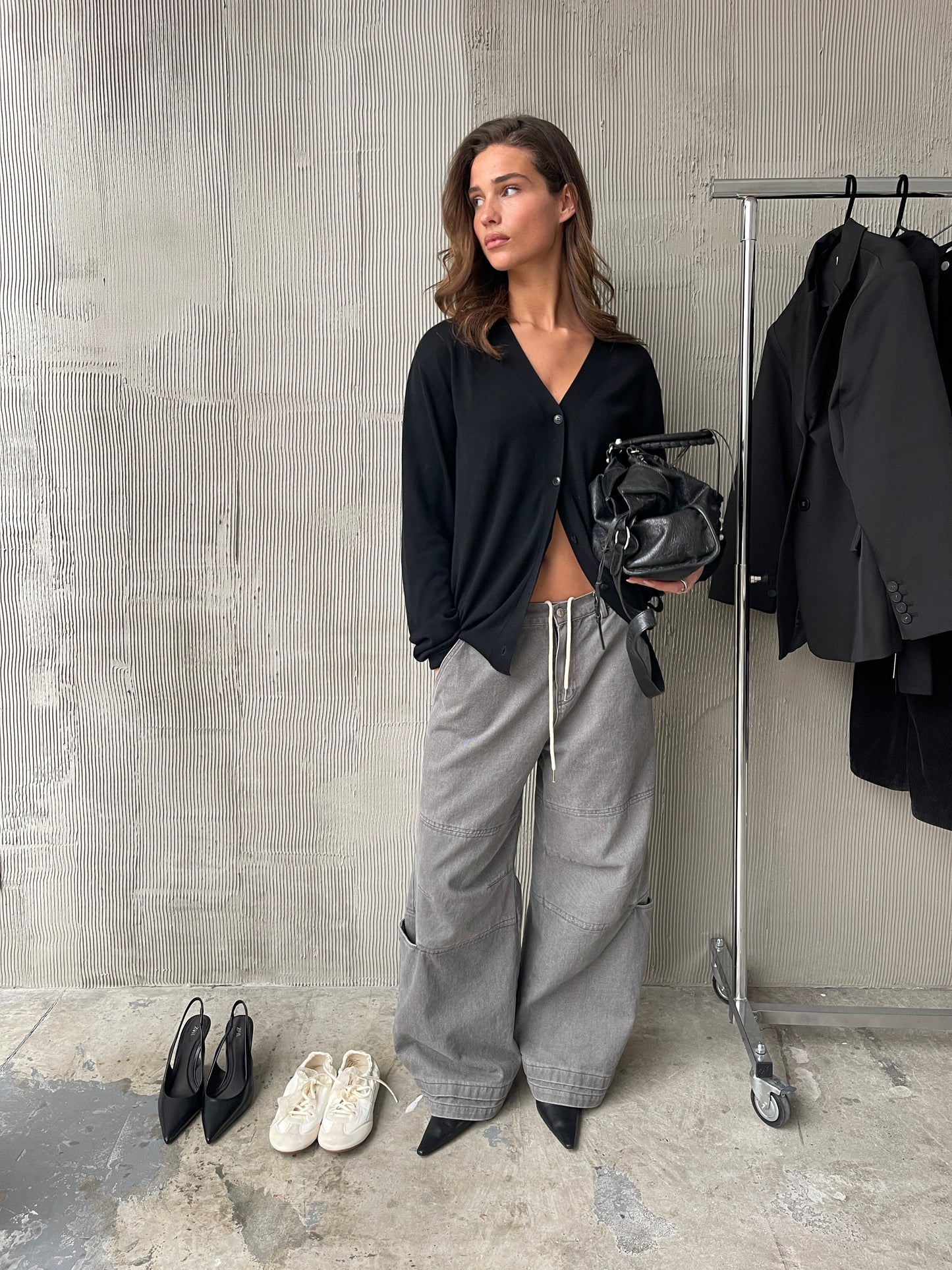 Baggy Workwear Pants Grey