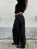 Baggy Wide Leg Pants Black
