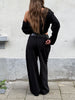 Baggy Wide Leg Pants Black