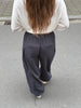 Loose Fit Drawstring Pants Dark Blue