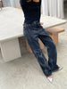 Low Rise Jeans Faded Black