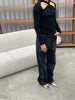 Low Rise Jeans Faded Black