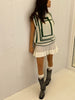 Graphic Wool Spencer Green