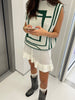 Graphic Wool Spencer Green