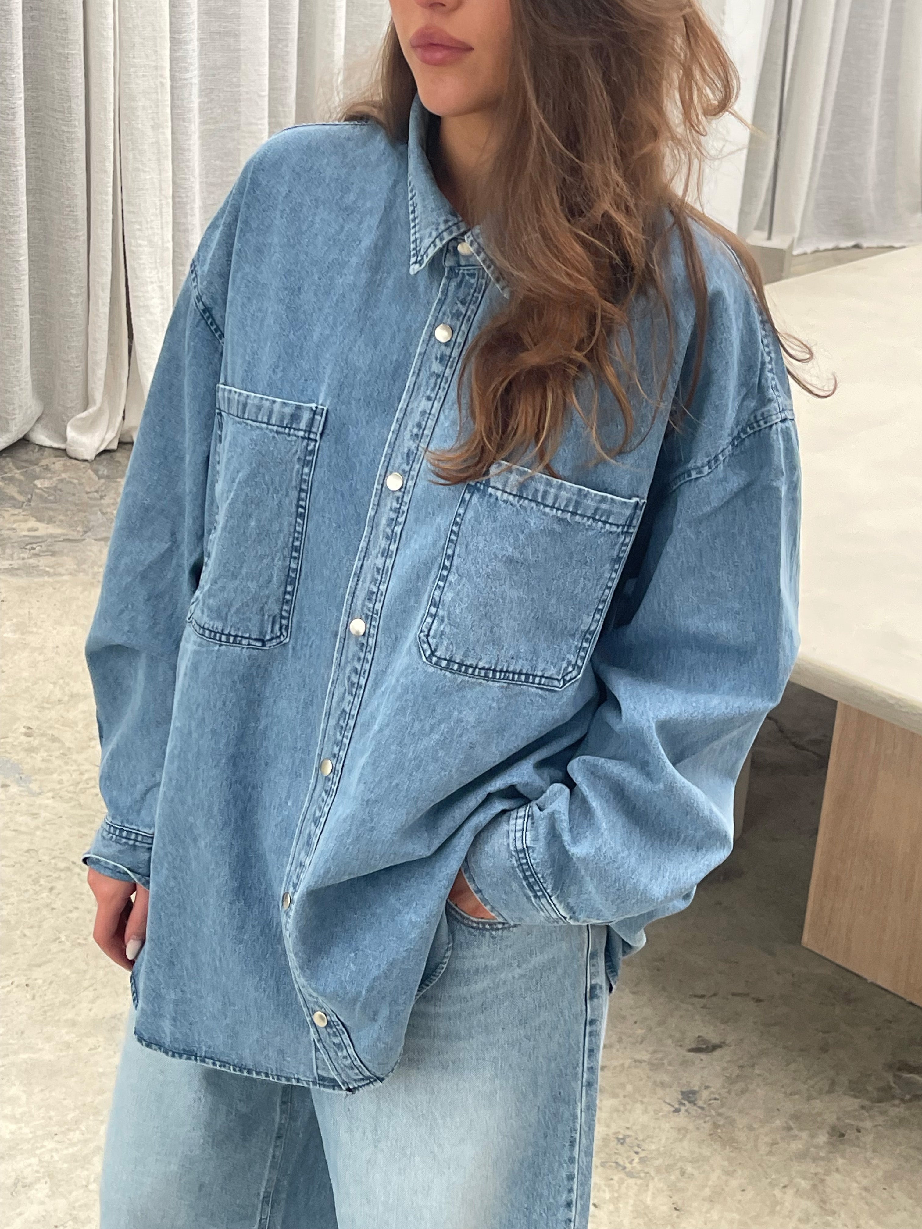 Oversized Denim Shirt – The Room Antwerp