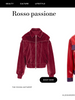 Oversized Contrast Stitch Jacket Red