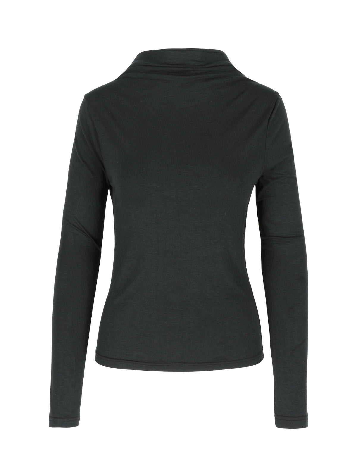 Draped Back Top Black