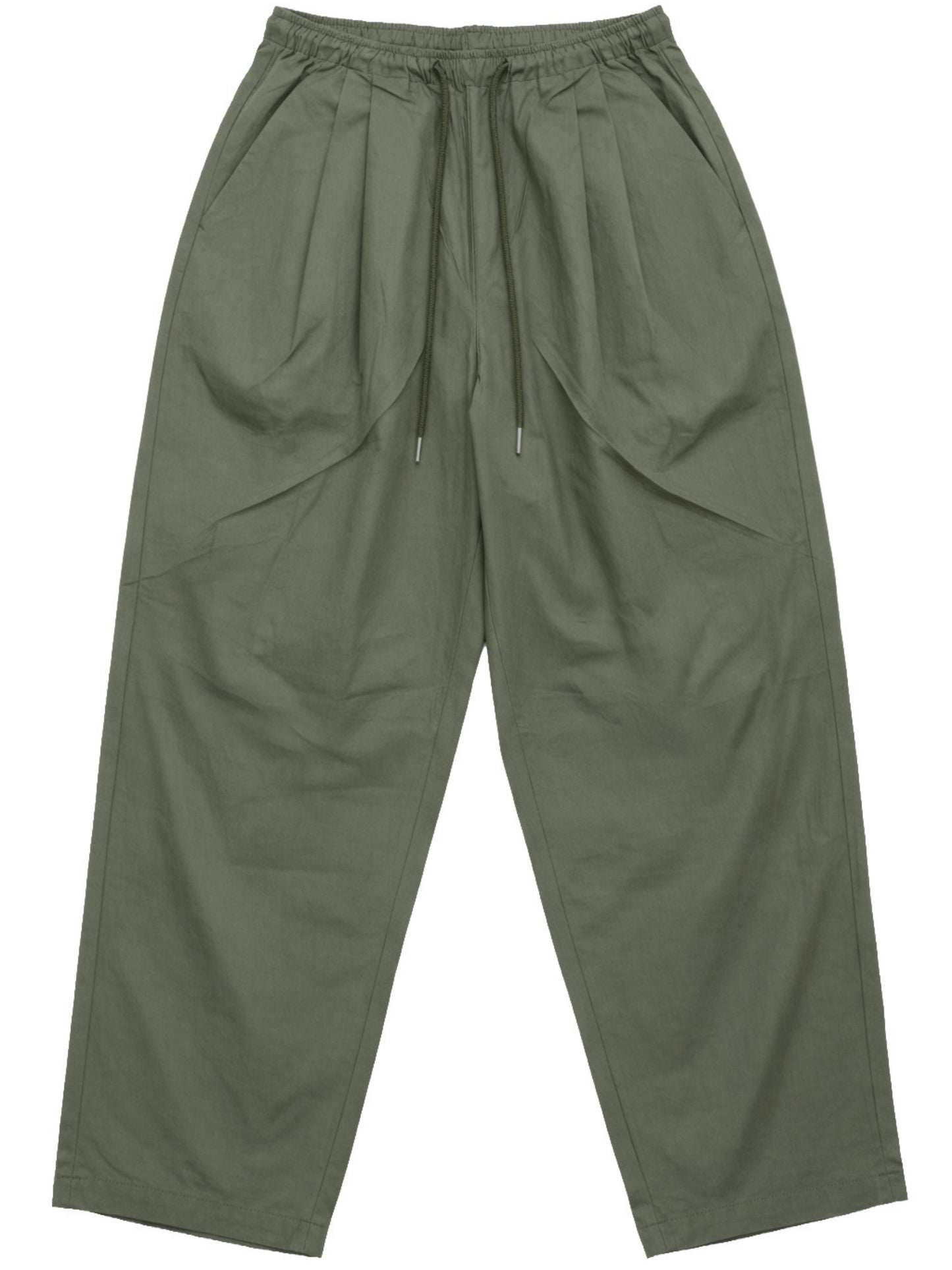 Loose Fit Drawstring Pants Khaki