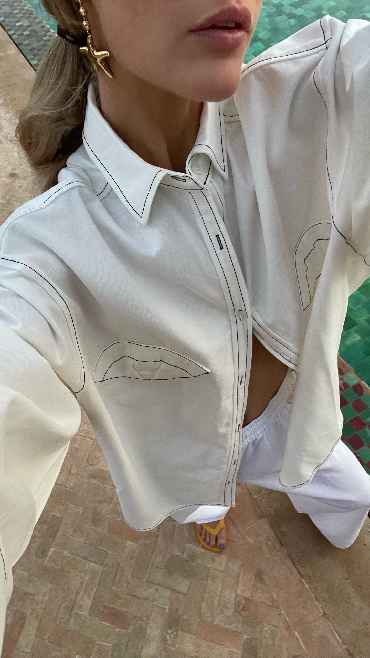 Mermaid Blouse Off White