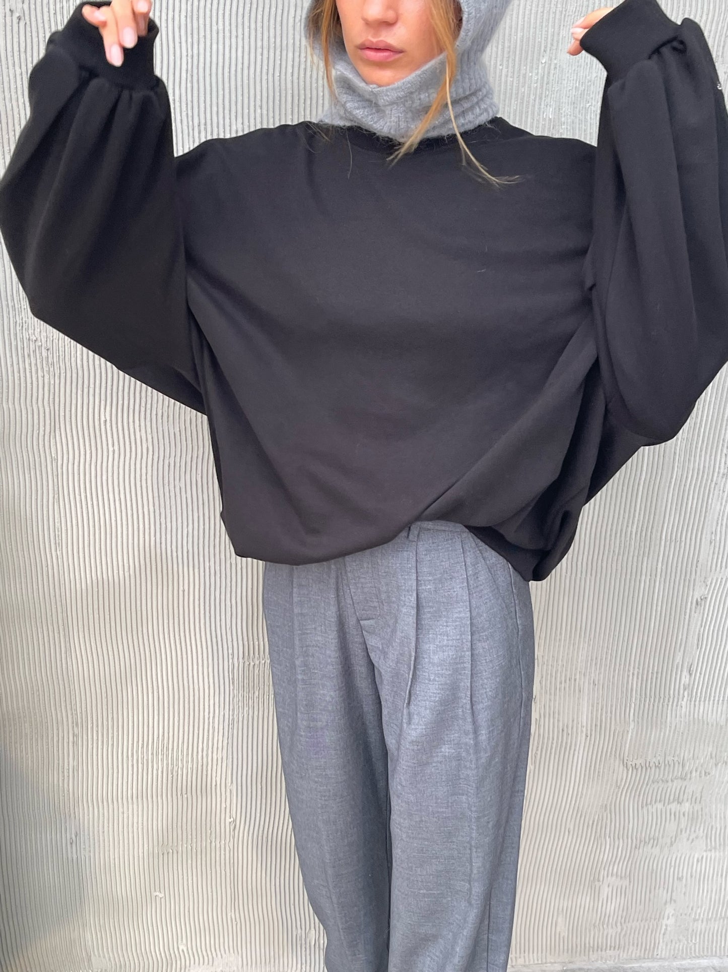 Oversized Lightweight Sweater Black