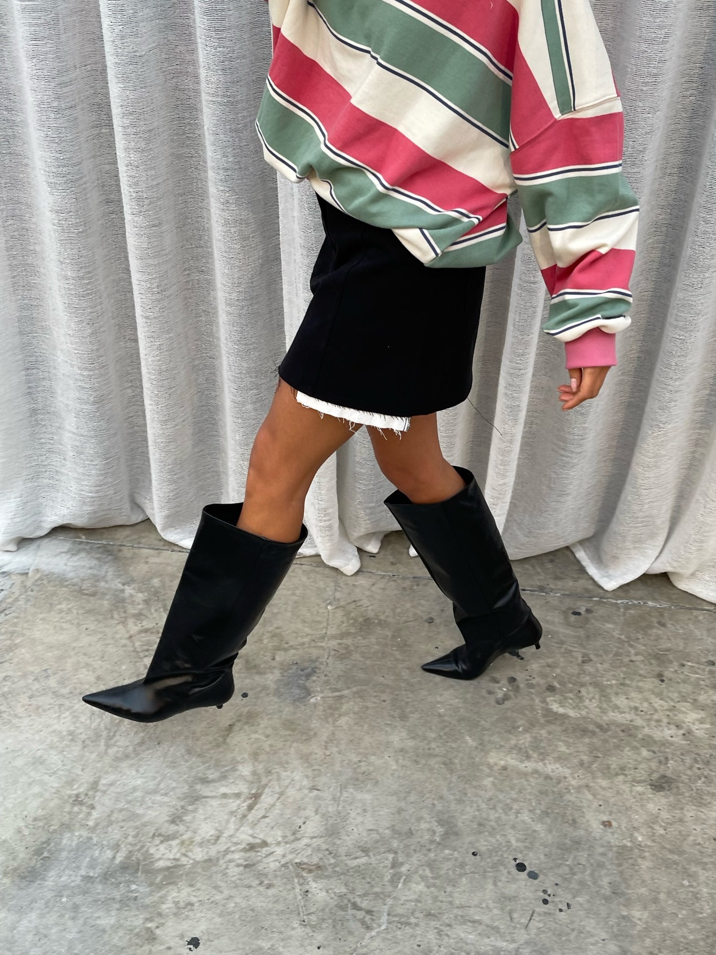 Oversized Multicolour Striped Sweater