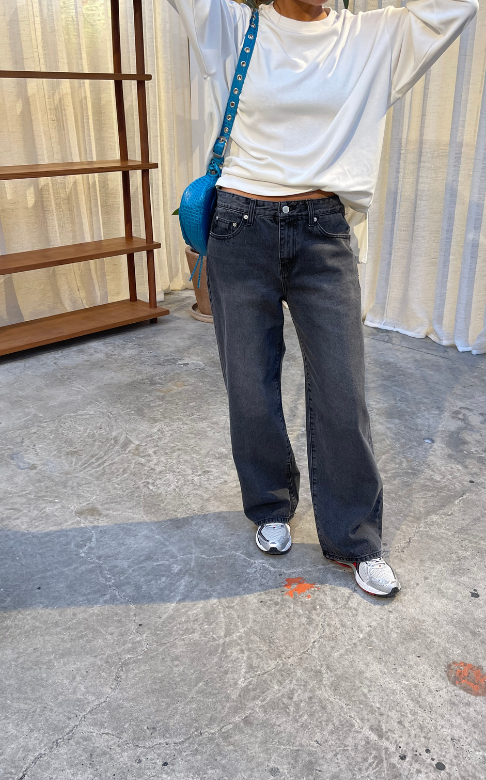 Billie Dad Jeans Black