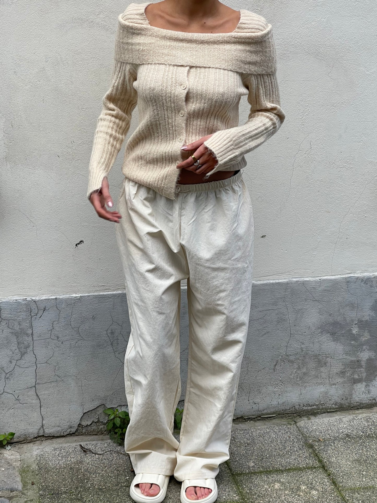 Parachute Relaxed Pants Ivory