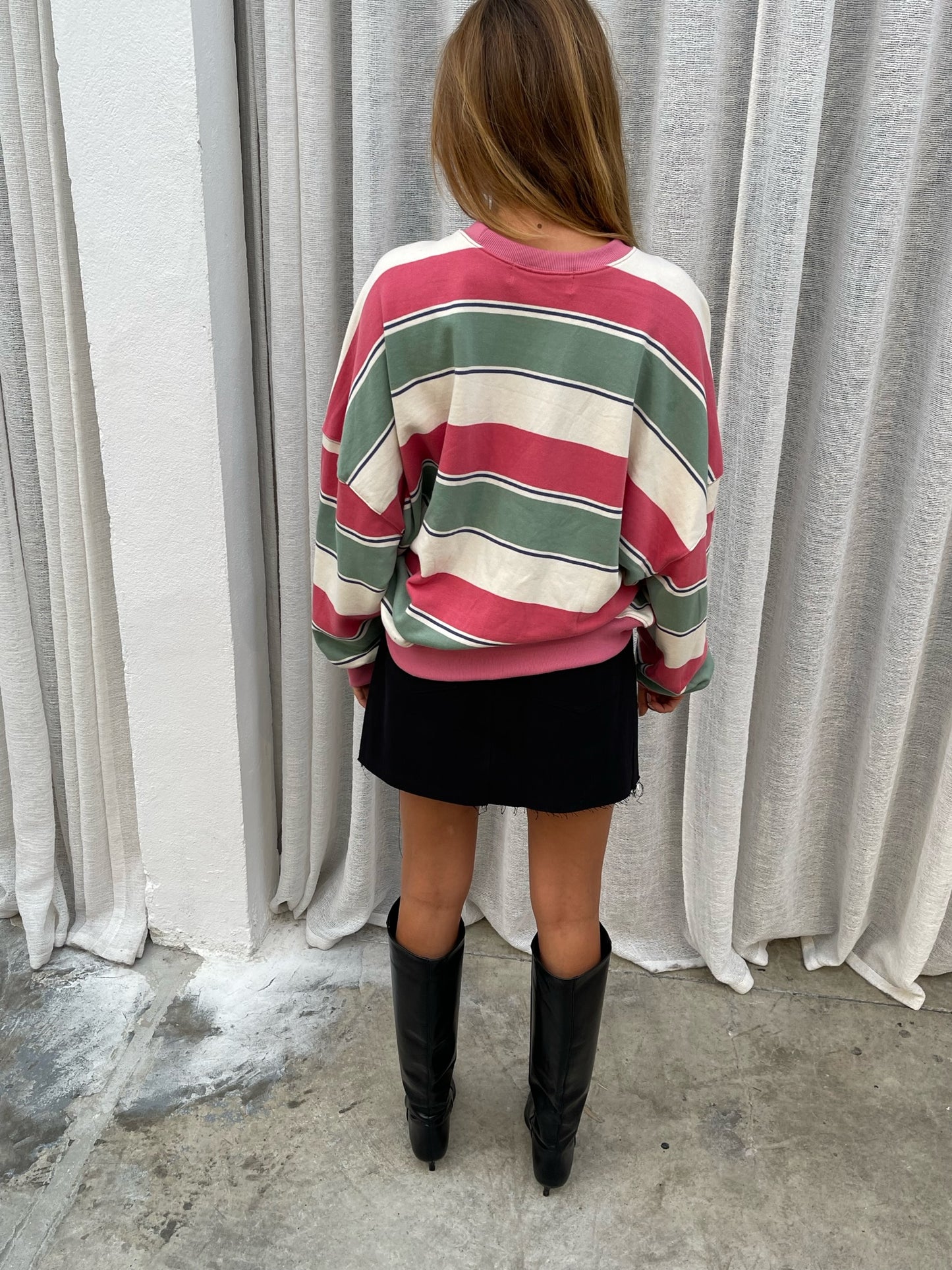 Oversized Multicolour Striped Sweater