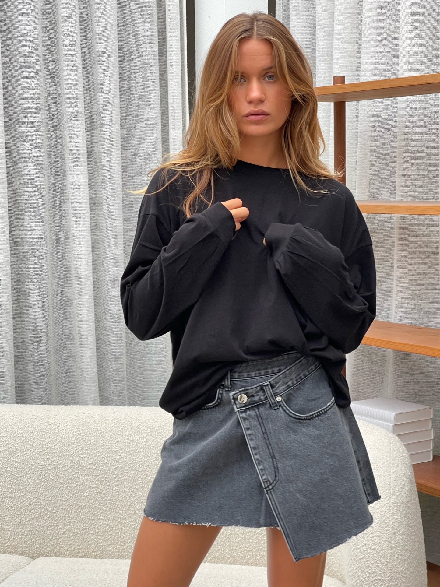 Open Back Top Black