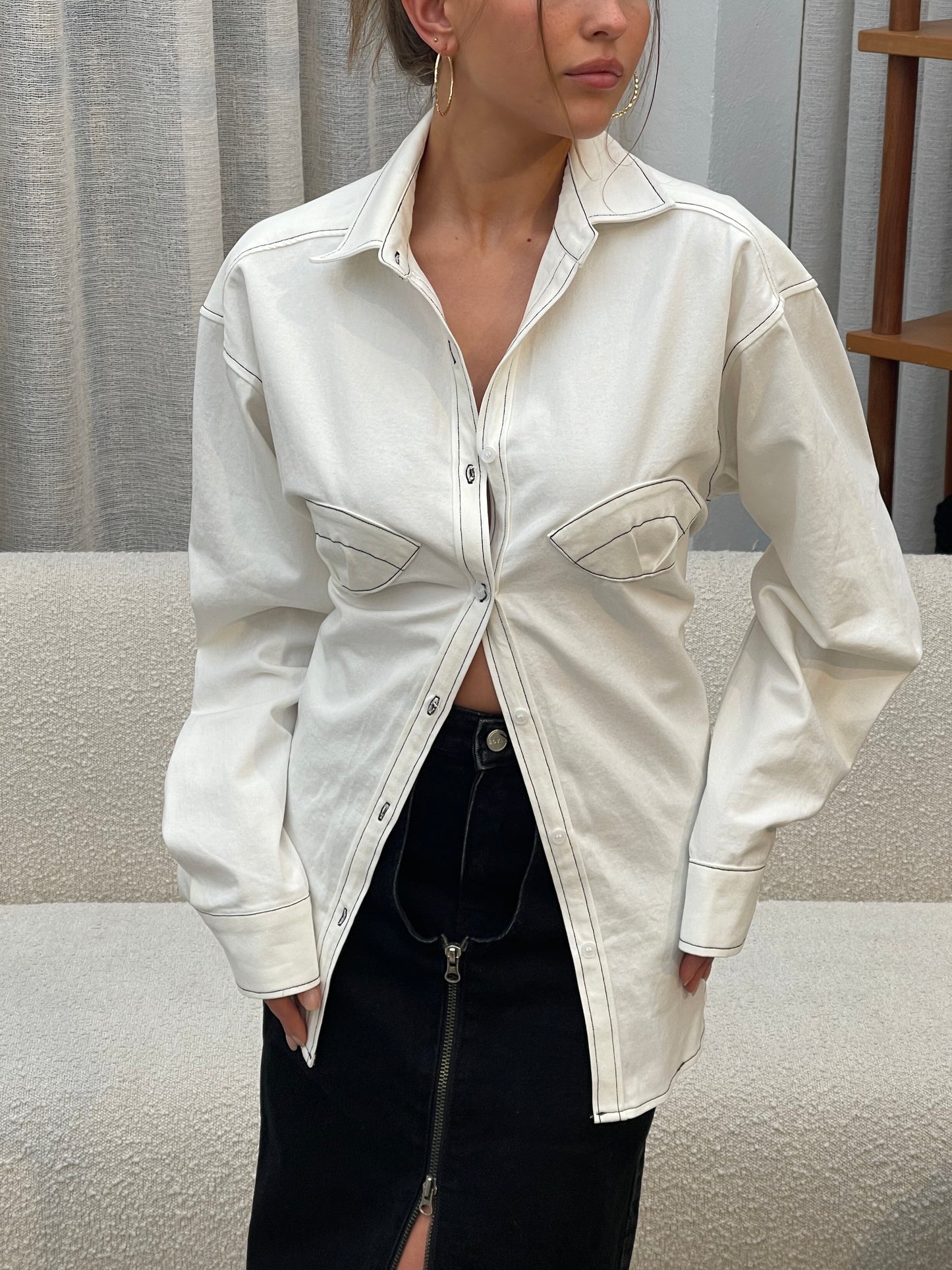 Mermaid Blouse Off White