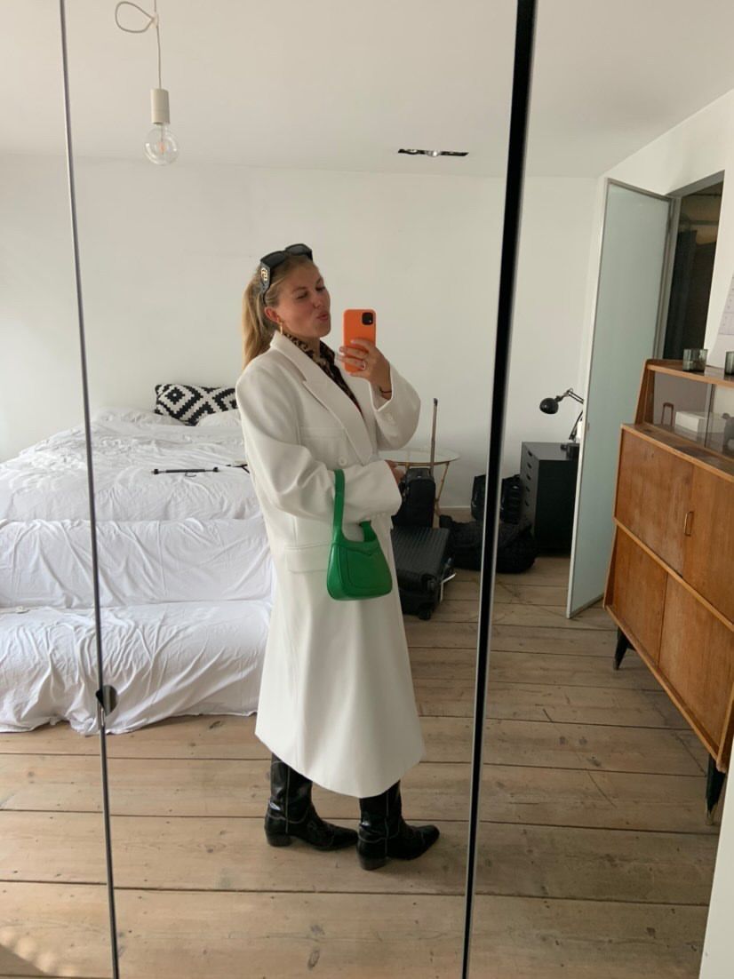 Gaberdine Coat White